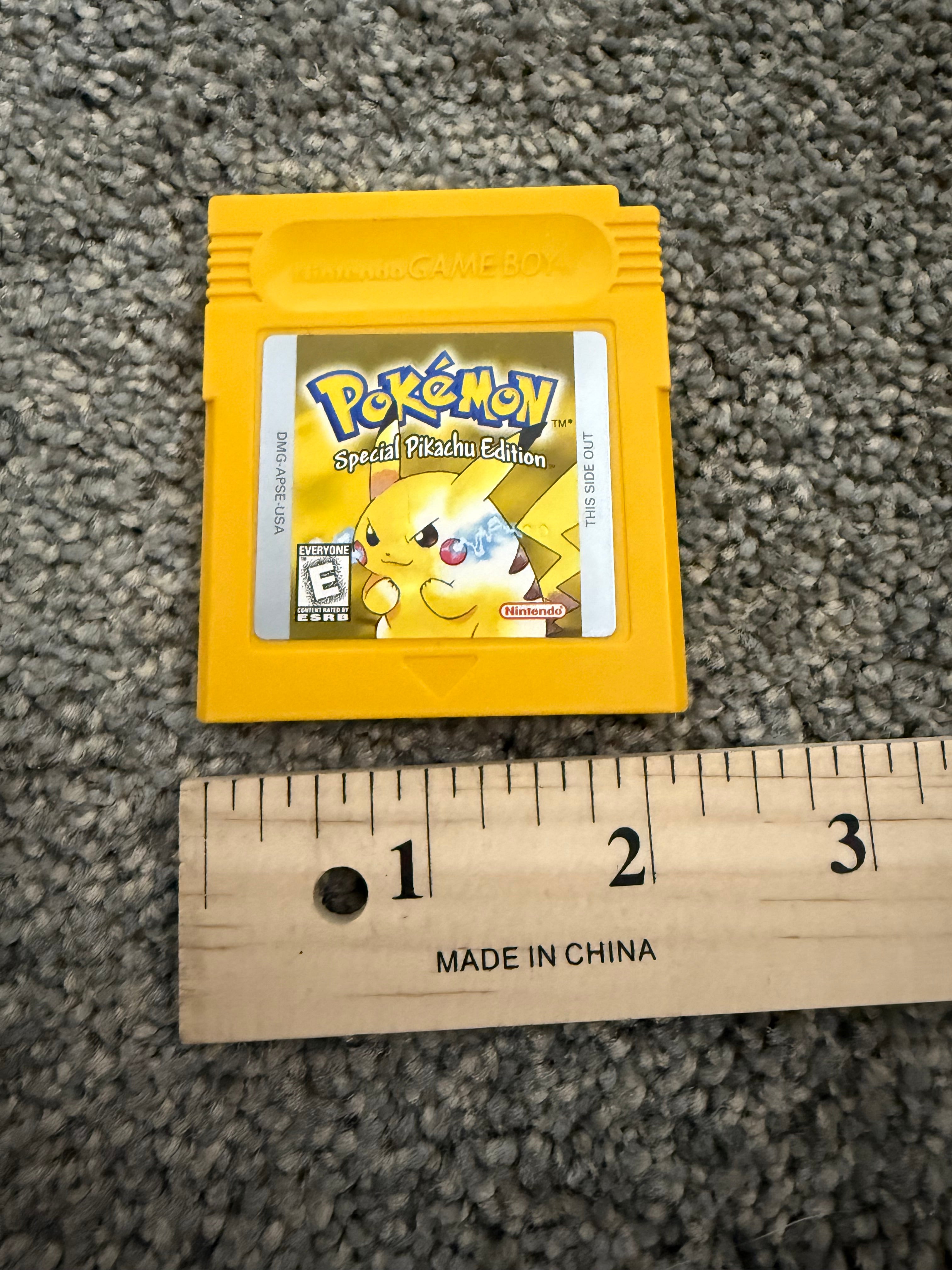 Gold special edition Pokemon Pikachu Nintendo Game Boy console