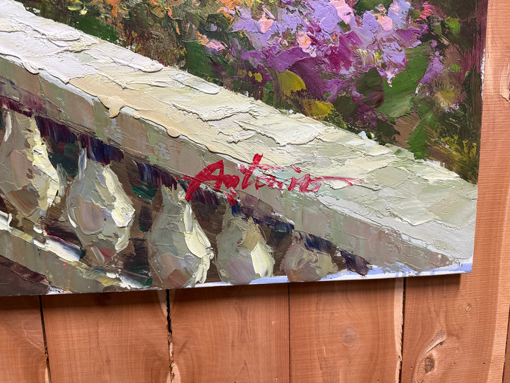 Huge Italian / Mediterranean Oil on Canvas
