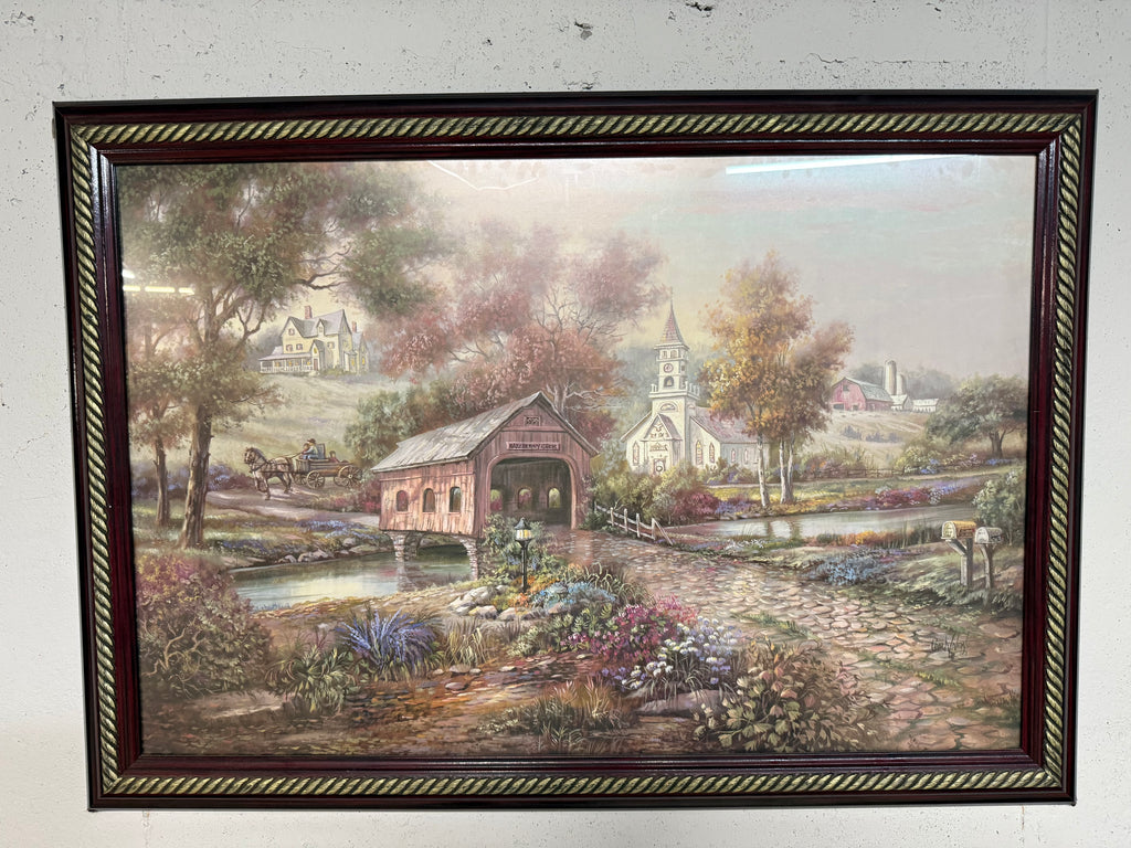 Razzberry Creek print by Carl Valente, 40.5 by 28.5 inches