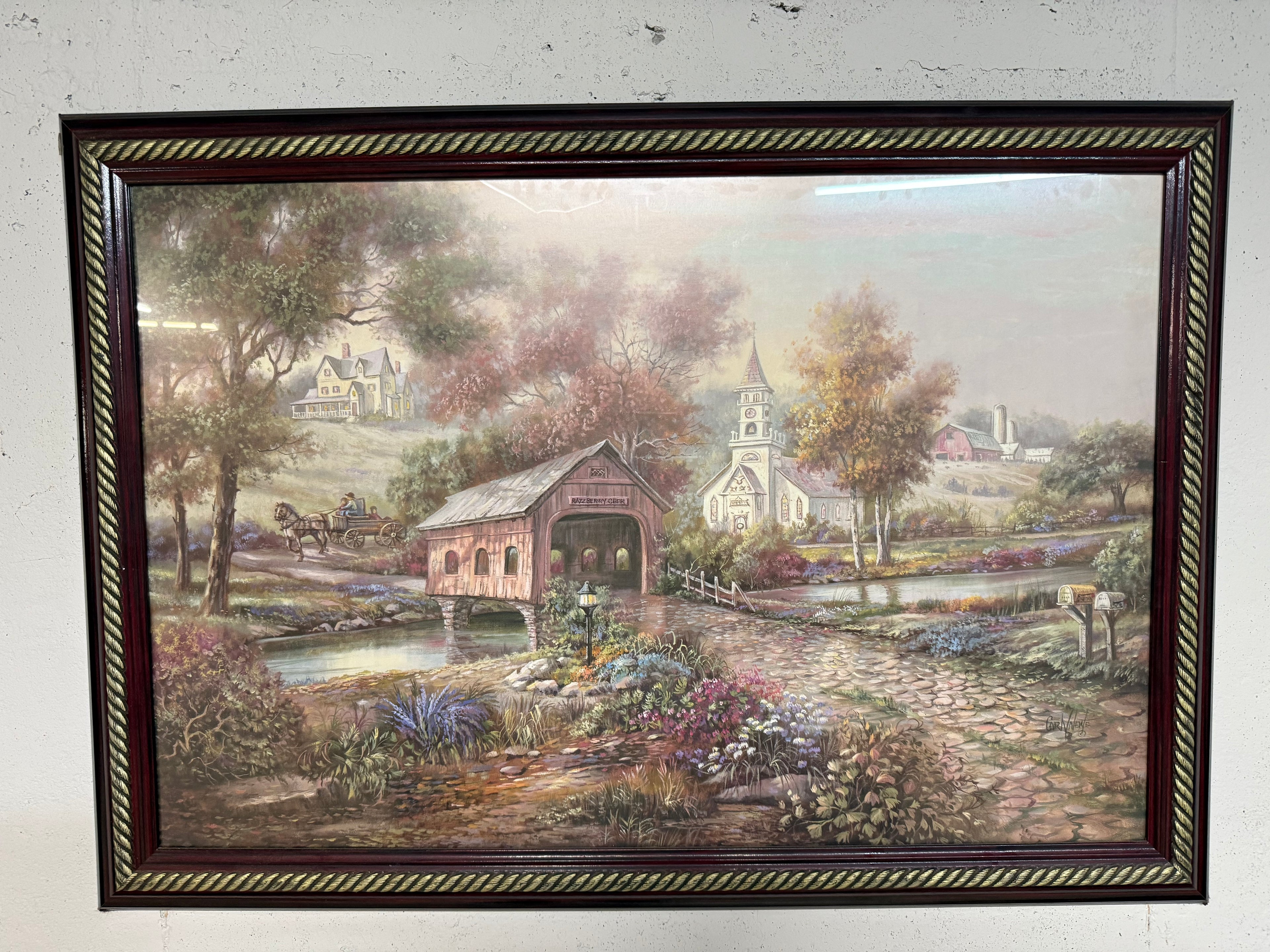 Razzberry Creek print by Carl Valente, 40.5 by 28.5 inches