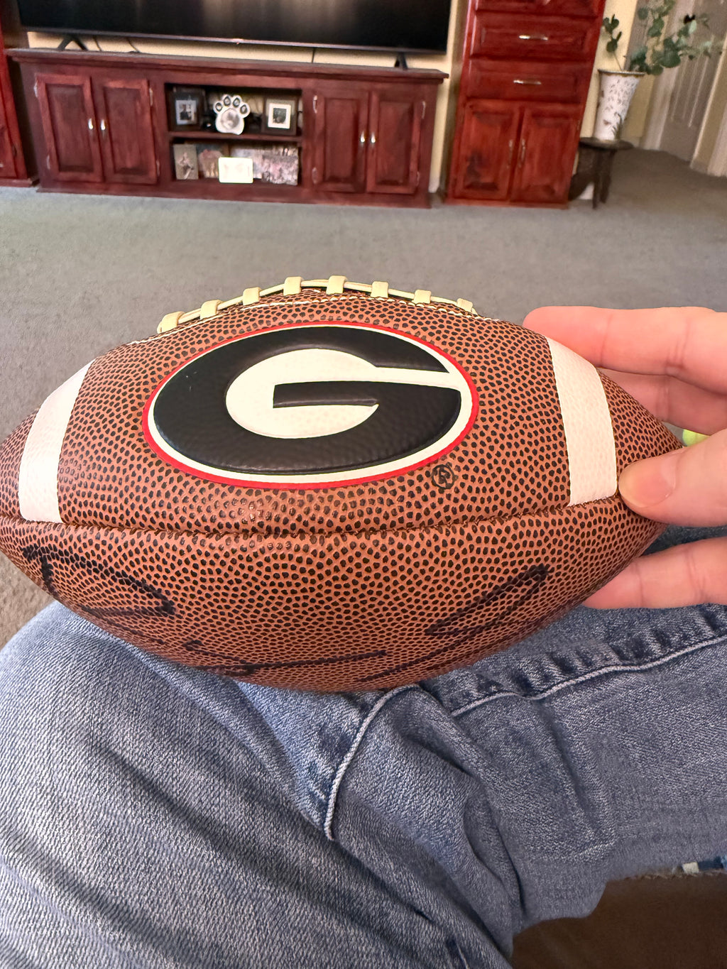 Roquan Smith Rawlings Mini Autographed Football