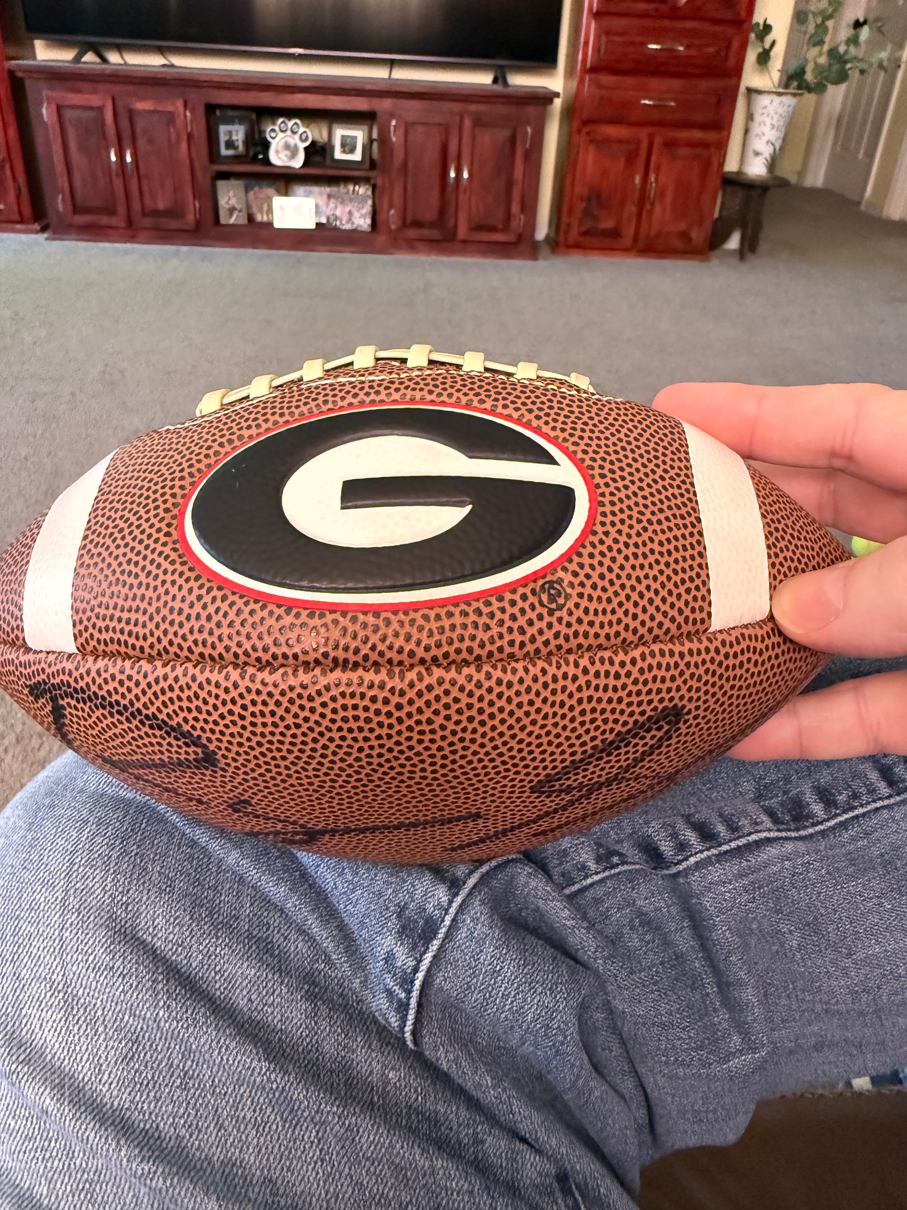 Roquan Smith Rawlings Mini Autographed Football