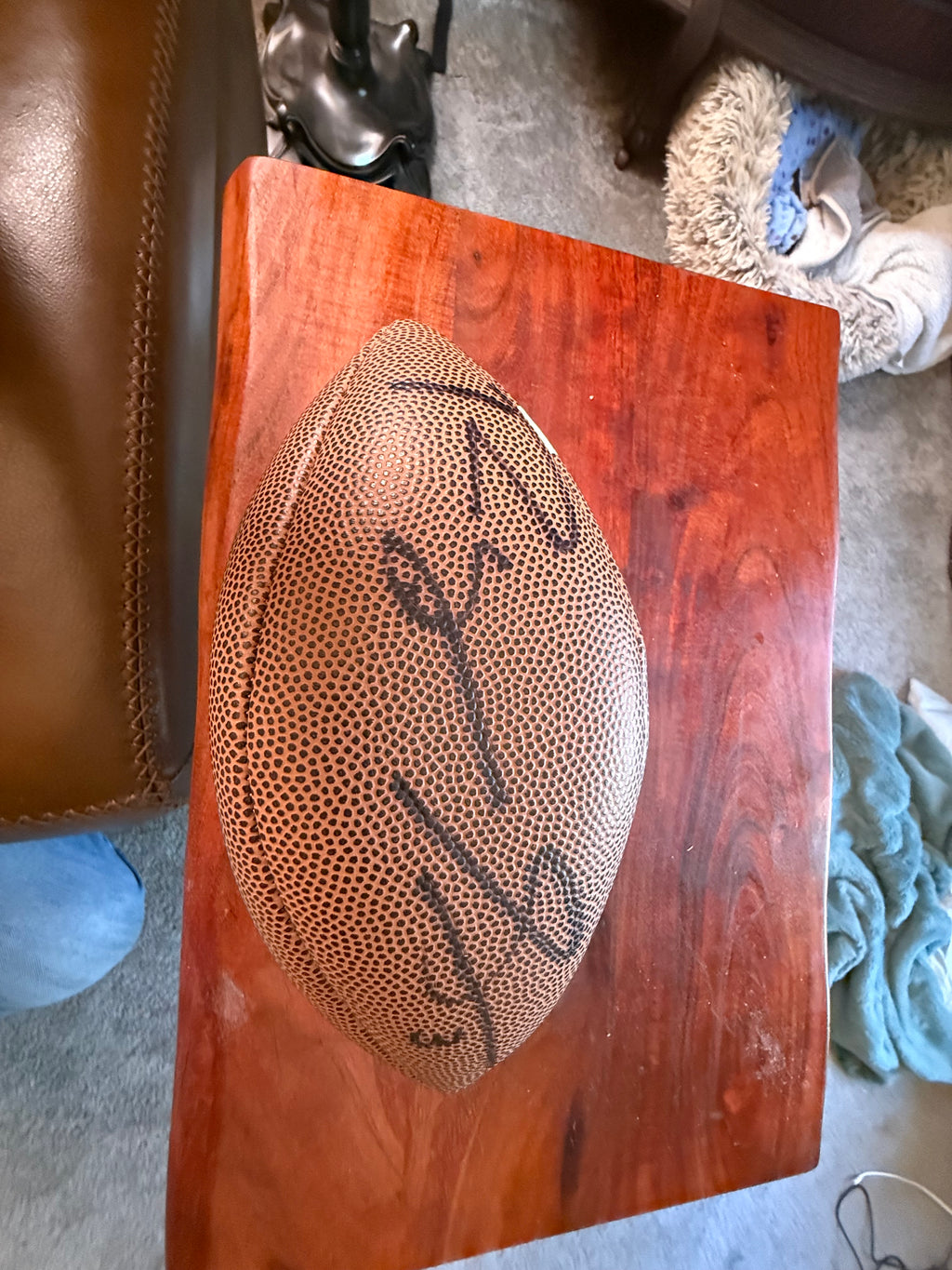Roquan Smith Rawlings Mini Autographed Football