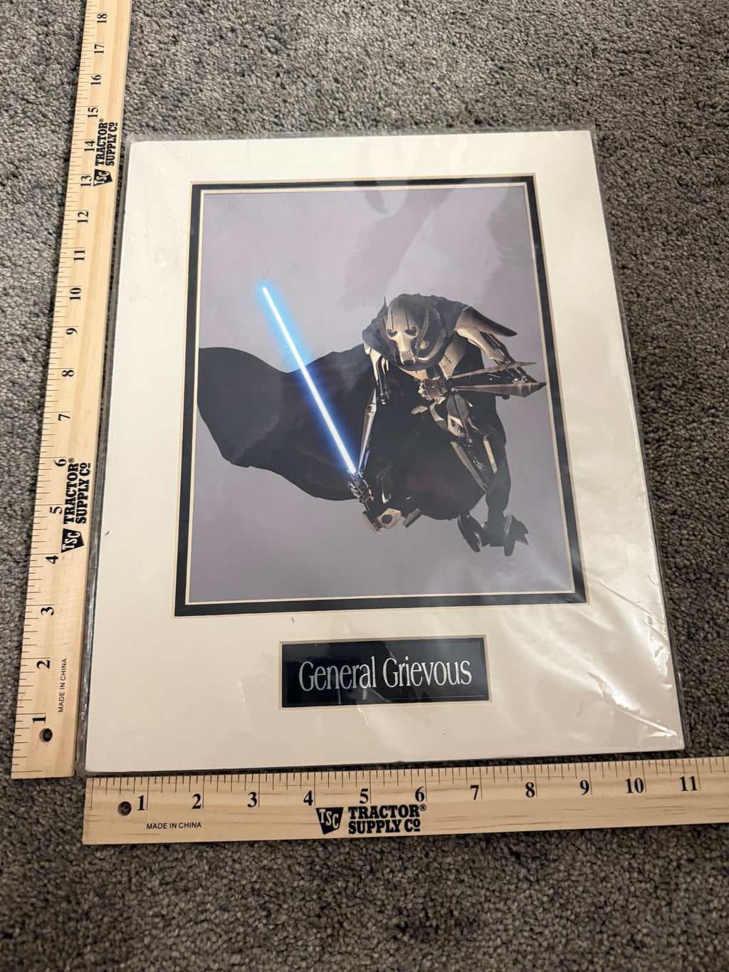 Star Wars General Grievous matted art print ready to frame