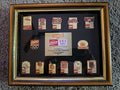 Framed 1992 Coca-Cola Olympic collectors pin series, limited edition display piece