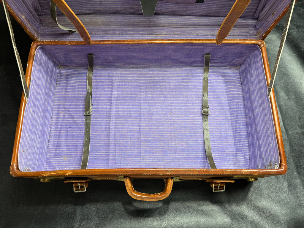 Vintage Leather Dragon Suitcase