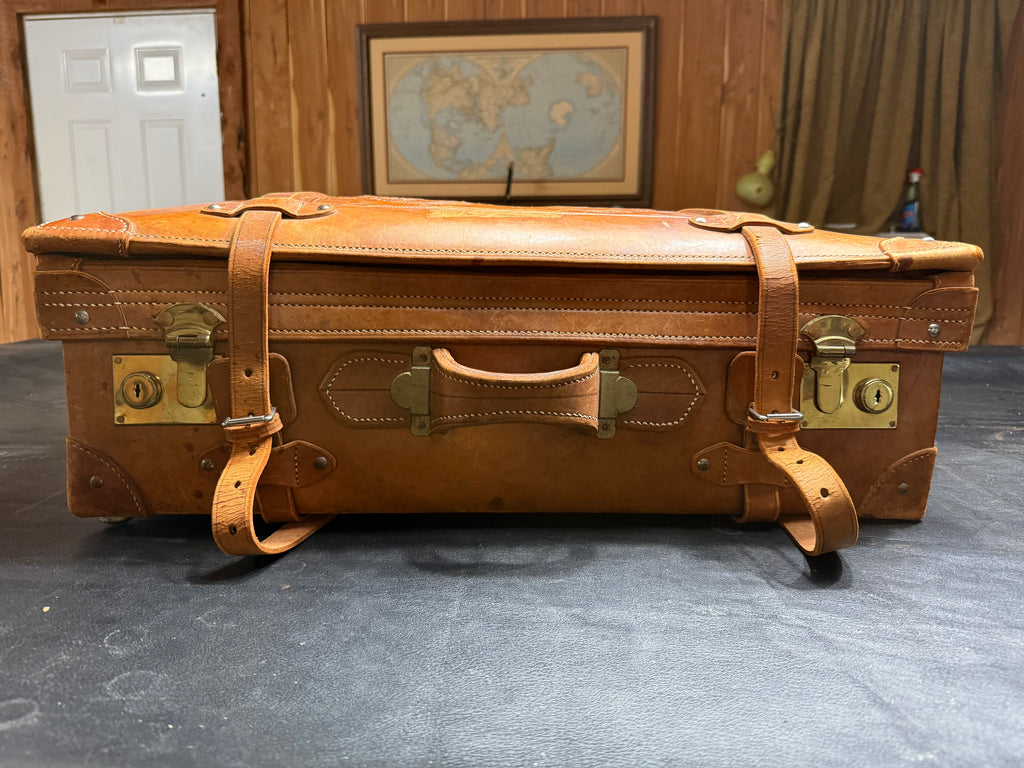 Vintage Leather Dragon Suitcase