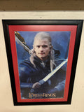 Lord of the Rings Legolas Orlando Bloom framed movie poster, 30.5 by 42 inches