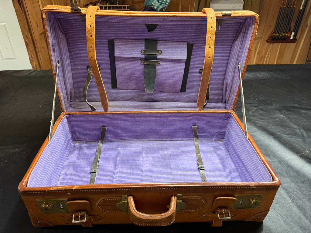 Vintage Leather Dragon Suitcase
