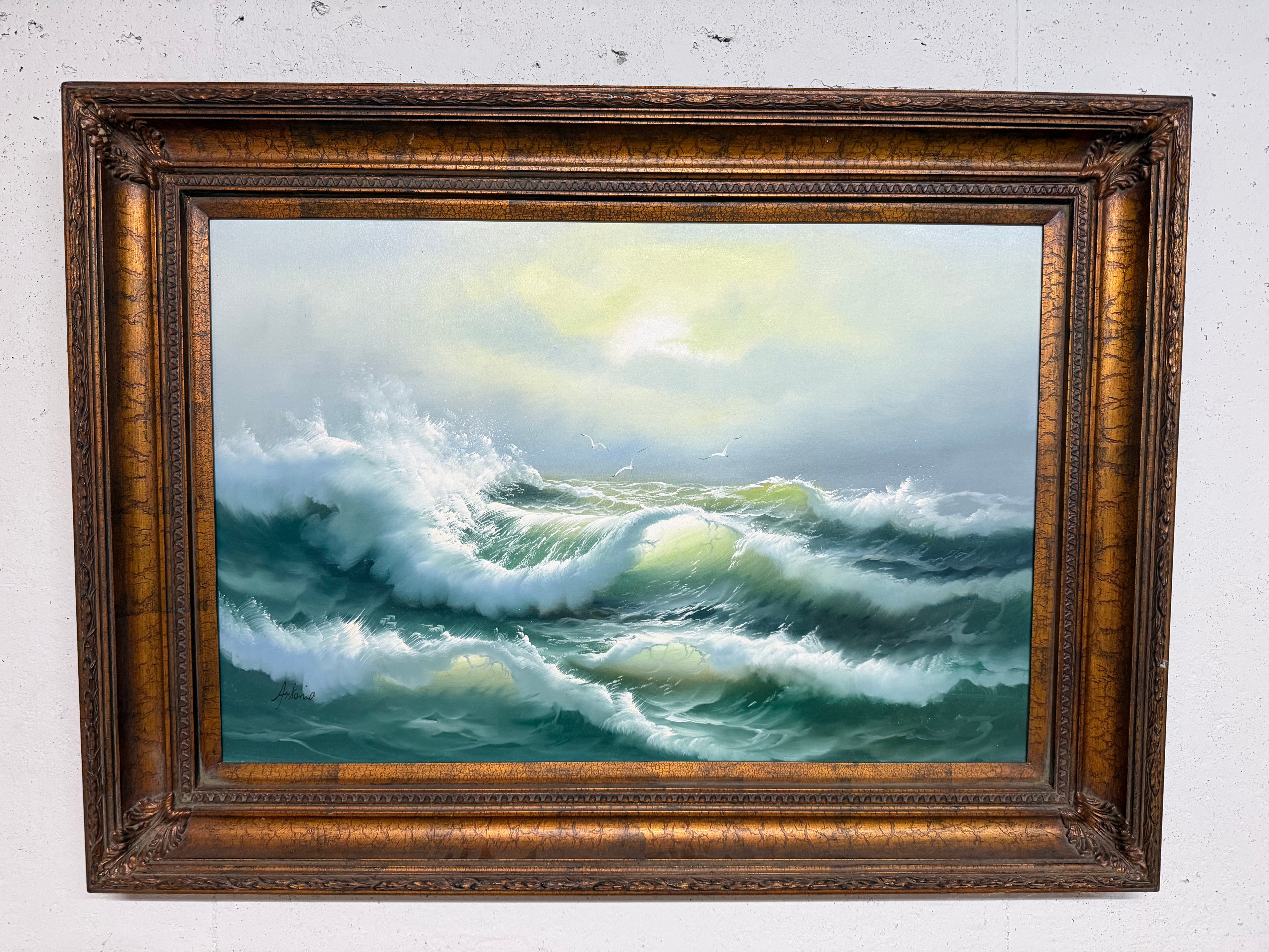 Ocean Waves oil painting